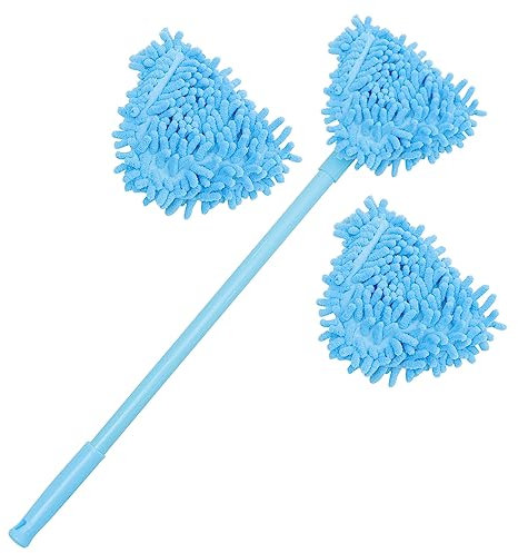 Mini Mop Triangulaire Rétractable, Balai de Nettoyage Rotatif 180°