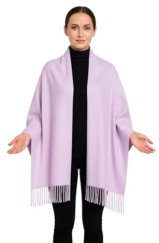 World of Shawls Women’s Cashmere Feel Scarf – Soft Pashmina Shawl & Wrap, Large, Lightweight & Warm, Elegant Winter Scarf for Travel, Weddings & Gifting