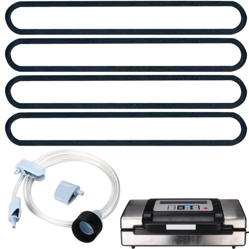 Accessory Hose for Deluxe Food VS-12 Vacuum，Foam Replacement Gaskets for Deluxe Food VS-12 Vacuum，Accessory Hose for sealing zipper bags, wine plugs, jar seals, vacuum sealing agents