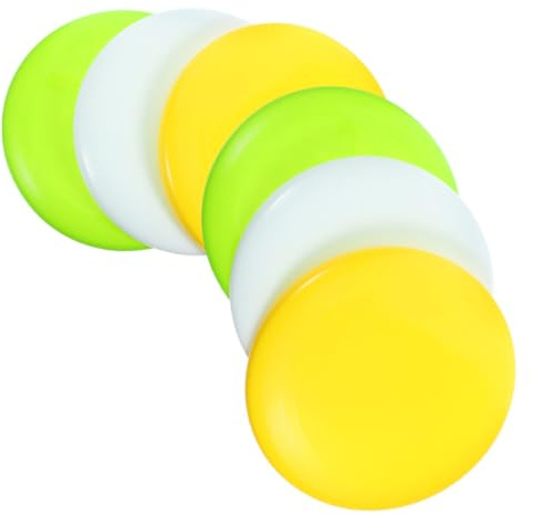 Veemoon 6 Stück Pack Discgolf Putter und Midrange Scheiben Leichte Outdoor Golfscheiben für Einsteiger Formstabile Disc Golf Markierer Tragbar für Garten und Park