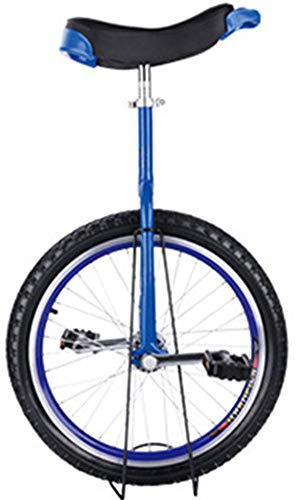 ROHCGHC Einrad, 24/20/18/16 Zoll Einrad, Einräder for Erwachsene, mit Leichtmetallfelge, extra dickem Reifen, verstellbarem Sitz, for Outdoor-Sport, Fitness, Training, Gesundheit(Blue,20inches)