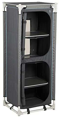 Bo-Camp Schrank Wäschekorb schwarz 140 x 57 x 47 cm