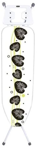 MSV, Table à Repasser Modèle Eco, 10 Positions et Hauteur Ajustable Jusqu’à 90cm, 130x33cmx90cm, Planche à Repasser Pliante, avec Repose-Fer en Forme de H, Motifs