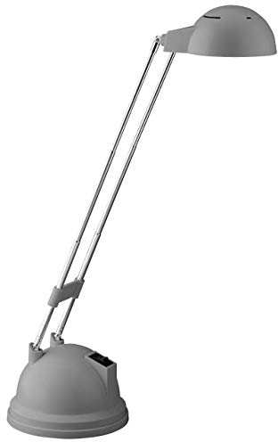 Lampada BRILLIANT Katrina Lampada da tavolo a LED in titanio | 1x LED integrato da 5,7 W (SMD), (600lm, 2700K) | Scala da A ++ a E | Girevole con interruttore a levetta/testa