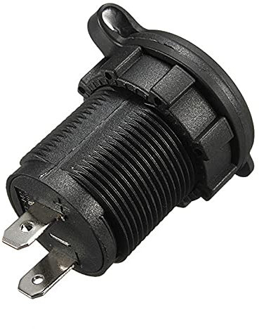 ANCLLO 3 Piezas Toma de Encendedor, Zócalo del Encendedor de Cigarrillos de 12V/24V, Enchufe Mechero Impermeable, Conector Mechero Coche para Motocicleta ATV RV, con Cable de Conexión de 0,6m