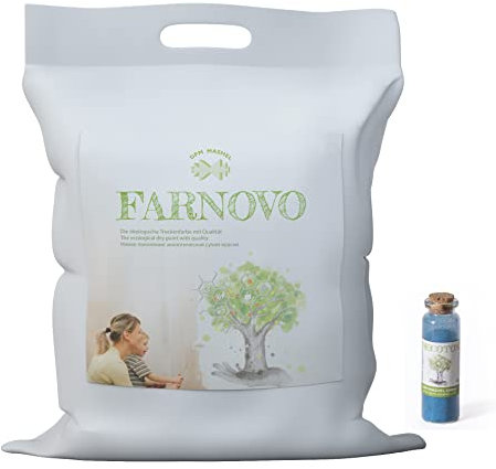 Farnovo pintura de pared interior seca color azul laguna