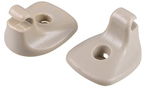 A ABSOPRO 2uds Beige Sol Visera Soporte Clip 1GW25DX9AA para Dodge para Chrysler