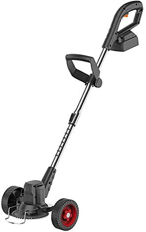 Suuim Tondeuse à Gazon à Batterie, désherbant électrique, Tondeuse à Gazon électrique 21V, Tondeuse à Gazon électrique, Tondeuse à Gazon, désherbant à Roues