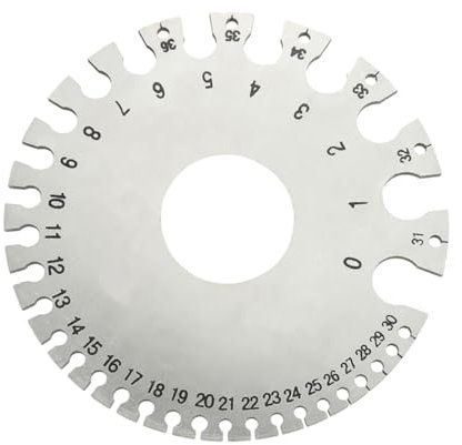 IWOWHERO Wire Diameter Gauge Gauge Measuring Tool Cable Thickness Ruler for Engineers