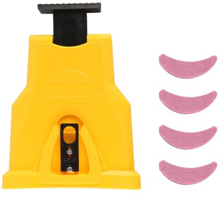 Sarini Afilador de Motosierra Universal Herramienta de Afilado rápido portátil para guías de Cadena de 14 a 20 Pulgadas Kit afilador de Motosierra liviano y fácil de Usar