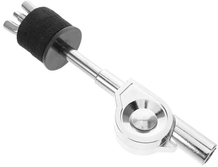 Soporte de Brazo de Platillo con Pinza Giratoria Ajustable Plata | Aleación con Fieltro, Extensión Regulable, para Salas de Práctica y Escenarios de Concierto