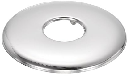 sourcing map Brida de brazo de ducha, placa de cubierta de fontanería de acero inoxidable de 2.5 cm de diámetro exterior de 0.5 cm de grosor, placa de escudo para brazos de cabezal de ducha de tubo de