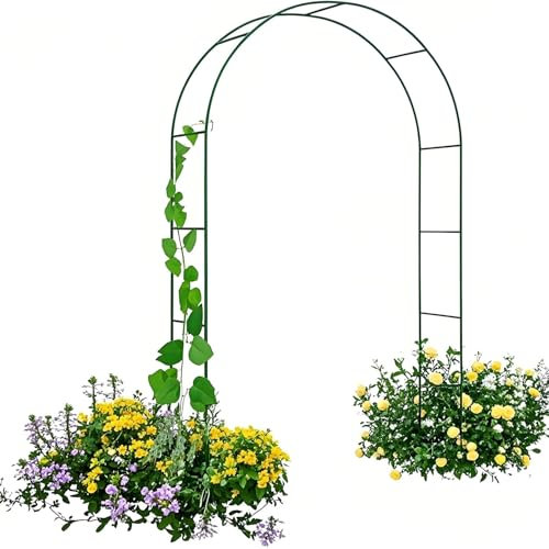 Metall-Gartenbogen, stabiles Garten-Rankgitter, hohe Hochzeitsbögen, Outdoor-Weihnachtsdekoration, Pergola für Kletterpflanzen, 81,3 x 200,7 cm, 119,4 x 221 cm, 1,414,8 x 231,1 cm, 160 x 221 cm