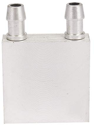 Feiouna Primaria Lega di Alluminio Blocco di Raffreddamento Ad Acqua 40x40mm per Liquido Cooler Dissipatore di Calore Sistema Argento Uso Per PC Laptop CPU