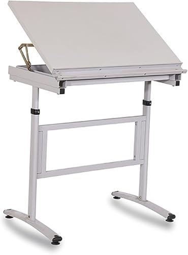 KHYTEBV Verstellbarer Zeichentisch für Künstler, Zeichen- und Maltisch mit neigbarer Oberfläche, Fine-Art-Workstation für Ingenieurwesen und Grafikdesign