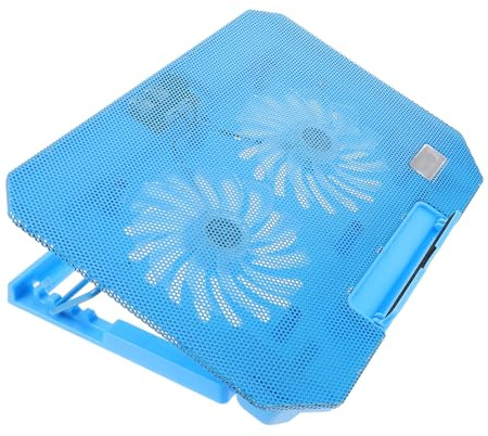OKUMEYR Supporto Laptop Raffreddante Regolabile con Ventole Silenziose e Altezze Base Ergonomica per Raffreddamento Notebook per Uso Gaming e Ufficio
