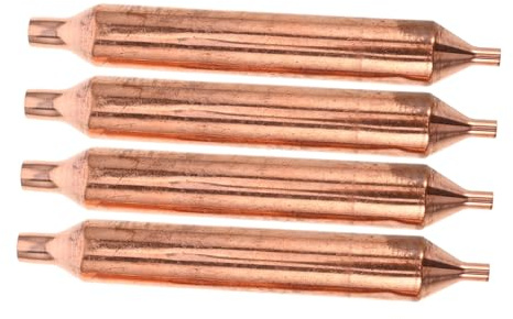 BUGUUYO 4 pièces Filtre Cuivre Réfrigérateur Filtre Déshydrateur Tube Unique Accessoire Entretien Congélateur Installation Facile Élimination Humidité et Odeurs