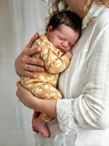 Zero pam Reborn Baby Puppen Vinyl Lebensecht-48CM Reborn Baby Junge Mit Haaren, Echte Baby Puppe Wie Echt Mit Zubehör, Lebensechte Babypuppen,Babypuppen Wie Echt, Puppe Ab 3 Jahre Mädchen