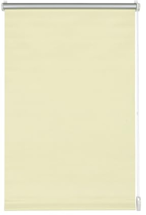 Gardinia EASYFIX Thermo-Rollo mit Thermo-Rückseite zum Klemmen oder Kleben, Höchste Lichtreflektion, Energiesparend, Lichtundurchlässig, Alle Montage-Teile inklusive, Natur, 75 x 150 cm (BxH), 12586