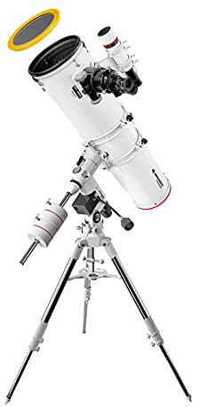 Bresser Messier Teleskop mit Montierung NT-203/1200 Hexafoc EXOS-2 | Mond, Planeten, Deep Sky, Galaxien, Nebel, Parabolspiegel, Äquatoriale Montierung, Handyadapter, T2 Anschluss