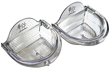 Bird Cage Seed Feeder Cup Shallow Style Set of 2 for Care, Treat (M)
