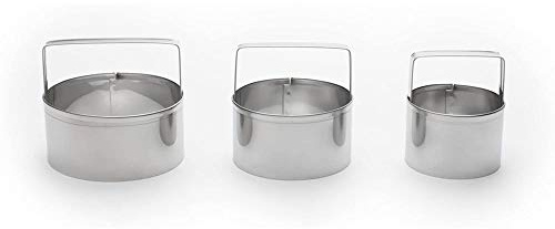 Fox Run Biscuit Cutter Set, 3-Piece Set, 2, 2.5, 3 Diameter