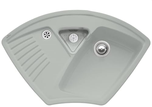 Villeroy & Boch Arena Eck Fossil - 6729 01 KD Keramikspüle Handbetätigung