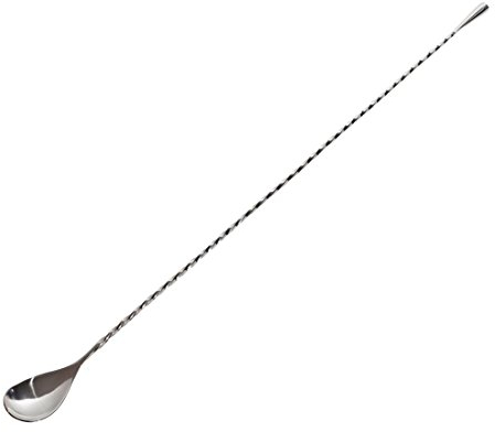 Beaumont Mezclar Collinsons Twisted Mixing Long Bar Spoon 450mm - Long Stirrer for Bartenders, Coctails, Coffee DF221