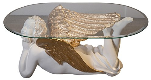 Antikes Wohndesign Couchtisch Wohnzimmertisch Glastisch