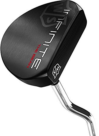 WILSON Staff Putter Mano Derecha, Infinite Bean, Hombre, Negro/Plata, Largo: 34