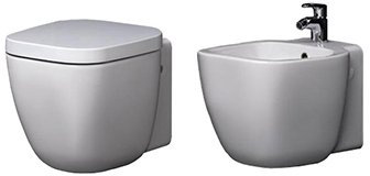 Arredobagno e Cucine Sanitari Bagno Vaso WC Water sospeso con Bidet, Senza coprivaso, One RAK