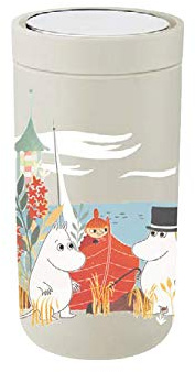 Stelton To Go Click Double-Walled Steel 0.2 L Soft Sand Moomin