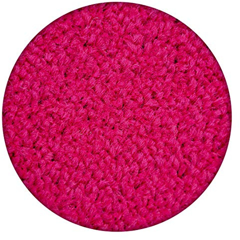 rugsx Teppich Eton für Wohnzimmer und Schlafzimmer Rosa Rund 170 cm