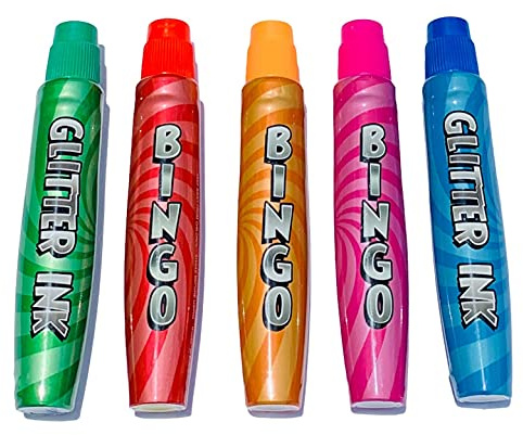 Thomas & Anca Club Supplies Ltd Bingo Dabbers och Glitter Dabbers för Bingo-biljetter Barn Färgpenna