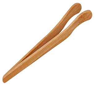 Pinze in bambù, pinze per tostapane per la cottura di pane tostato, pane, sottaceti, tè, bambù, pinze da cucina
