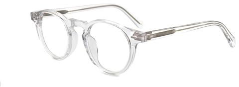 MOSTAR Mode Retro Rund Brillenfassungen Für Herren Damen Ohne Stärke Vintage Brillen Designer durchsichtig Cool Starke Marken Brille Klassischer Dicke Stil