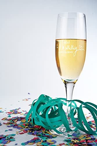 Personalised Best Mummy Champagne Flute Prosecco Glass Gift