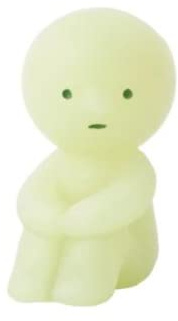Smiski Hugging Knees ZipperBite Glow in The Dark Zipper Pull