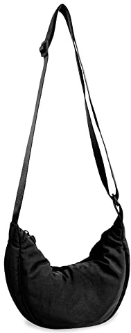Borsa a tracolla in nylon a mezzaluna per donna, borse alla moda per uomo, piccola borsa da viaggio a tracolla Hobo