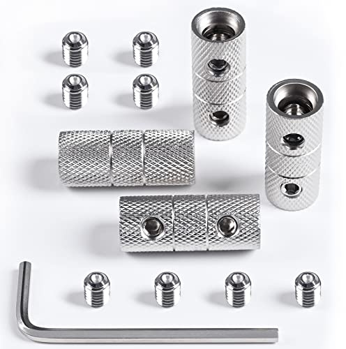 4 Guage Wire Splice Connectors, Wire Butt Connectors for Car Audio, 4 Guage Wire Coupler with Hexagonal Wrenches and Screws (4 PCS)