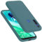 Cadorabo Hülle kompatibel mit Motorola Moto G8 Hülle Silikon Handyhülle für Moto G8 Case aus flüssigem Silikon- Kratzfeste und stoßfeste dünne TPU Schutzhülle - Liquid GRÜN
