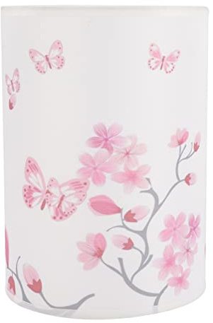 ORFOFE Lampenschirm Stoff E14/E27 Klein Handbemalt Muster Cartoon Dekoration für Tischlampe Wandlampe Stehlampe Esszimmer Schlafzimmer Wohnzimmer Schreibtisch Rosa