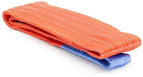 ALFA LOGISTIK Hebeband WLL 5t Länge 5m mit Schlaufen - Hebeband 5000kg Polyester