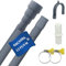 Anchira Manguera Desague Lavadora 4m, Manguera de Desague Lavavajillas con Soporte Conector y Abrazadera, Universal Tubo Desague de Lavadora Lavavajillas, Extensión Manguera Lavadora y Lavavajillas