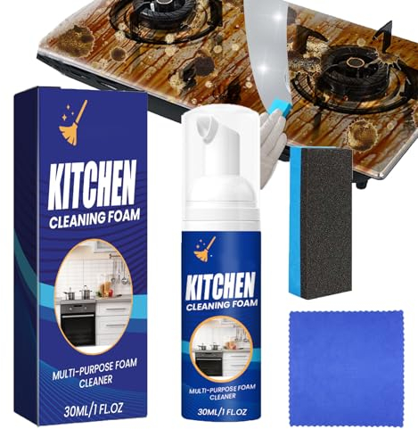 Spray Detergente Multiuso Giapponese,Detergente in Schiuma da Cucina,Schiuma detergente Multiuso per Cucina,All-Round Kitchen Cleaning Foam,Kitchen Bubble Cleaner Spray per Cucina,Forno,Fornello