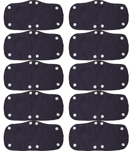 AOKWAWALIY 10 x Schutzhelme, Schweißband, Schutzhut, Schweiß, Hardhat, Schweißband, Hardmütze, Zubehör, harte Mütze, waschbar, Handkleber, Druckknopf, Polyester