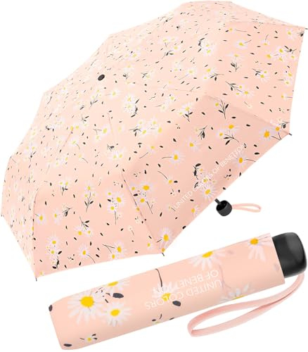 Benetton Taschenschirm Super Mini Flowers - pink Salt