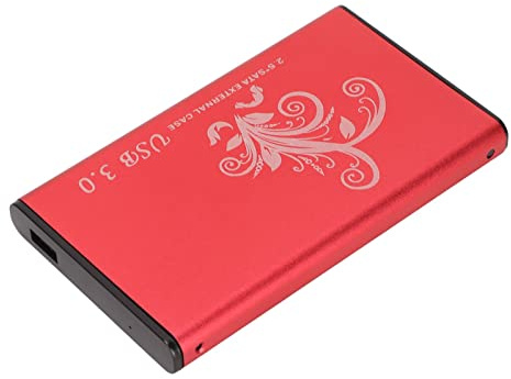 Bo?tier de Disque Dur Externe Rouge 2,5 avec Interface USB 3.0, Conception d'outils, capacit¨¦ de 4 to, Transmission de Donn¨¦es Haute Vitesse de 5 Gbit/s et Lecture Compatible