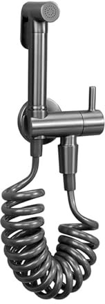 SHUGUANG Ducha Bidet para WC Montaje en Pared Ducha Bidet Latón Ducha Higienica para WC con Manguera de Resorte de 2 M Grifo Bidet para WC Adecuado para Baño, Balcón Grifo WC Higieni