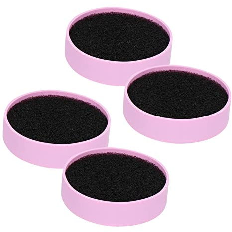 HAPINARY 4piezas Limpiador de Brochas de Maquillaje y Esponjas de Silicona 8X2 CM sin Agua ni Productos Químicos para Viaje y Uso Profesional